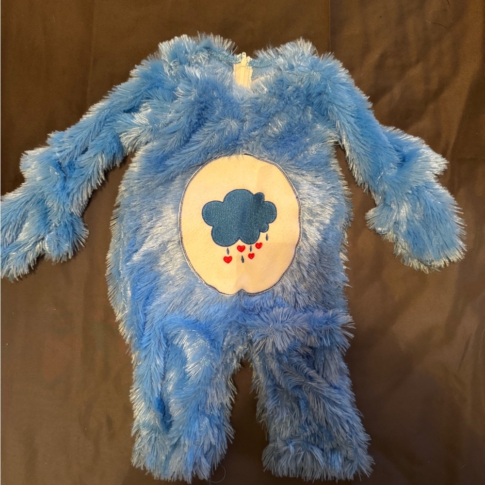 Care Bears Fuzzy Blue Kids Footie
